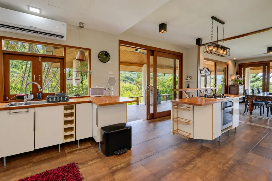 Kitchen at the villa in Taling Ngam, Koh Samui