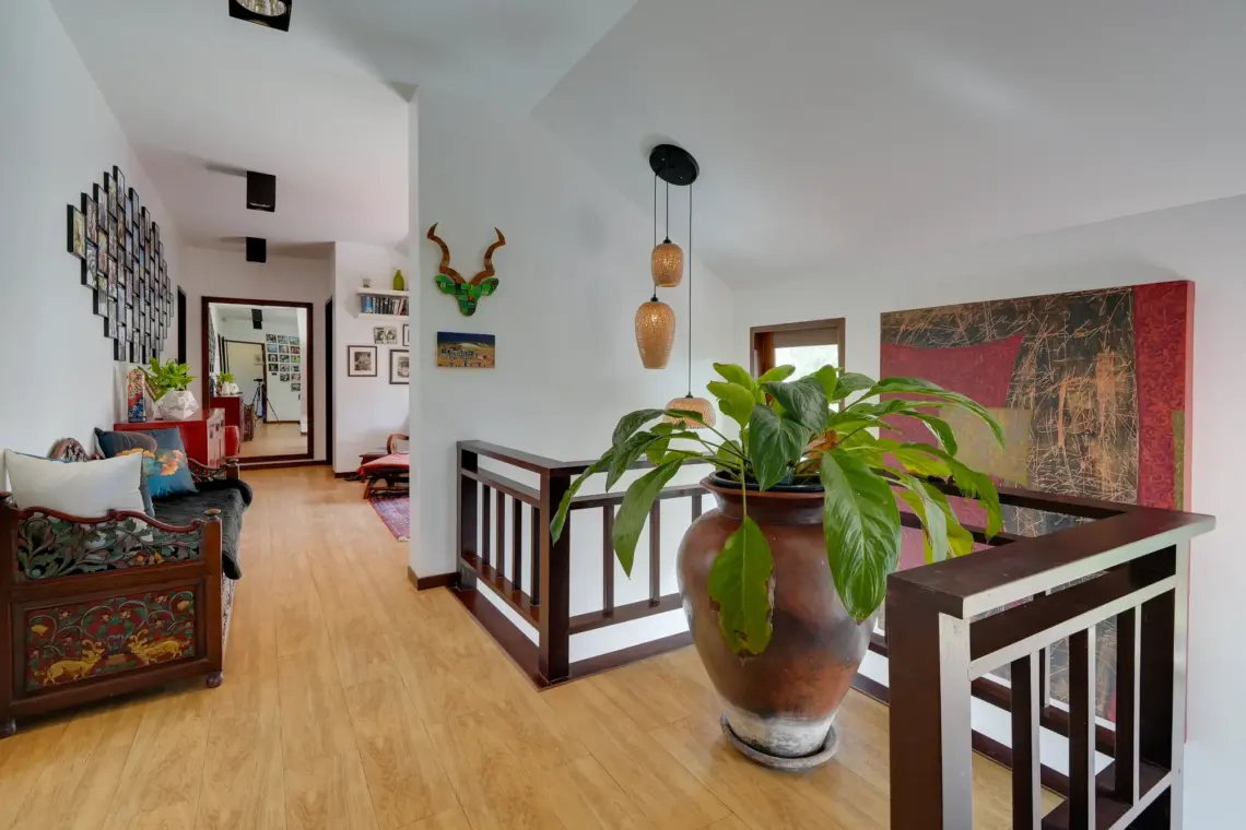 Upstairs landing at the villa in Taling Ngam, Koh Samui