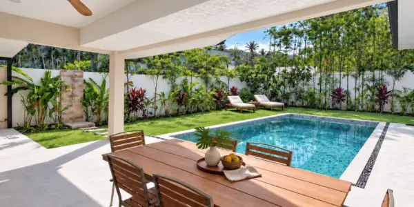 Modern Tropical 2–3 Bedroom Pool Villas in Na Mueang, Koh Samui – For Sale