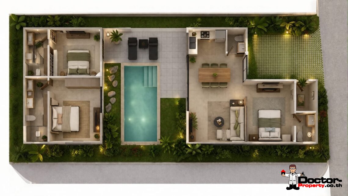 Modern 3-Bed Pool Villas in Bo Phut, Koh Samui – For Sale