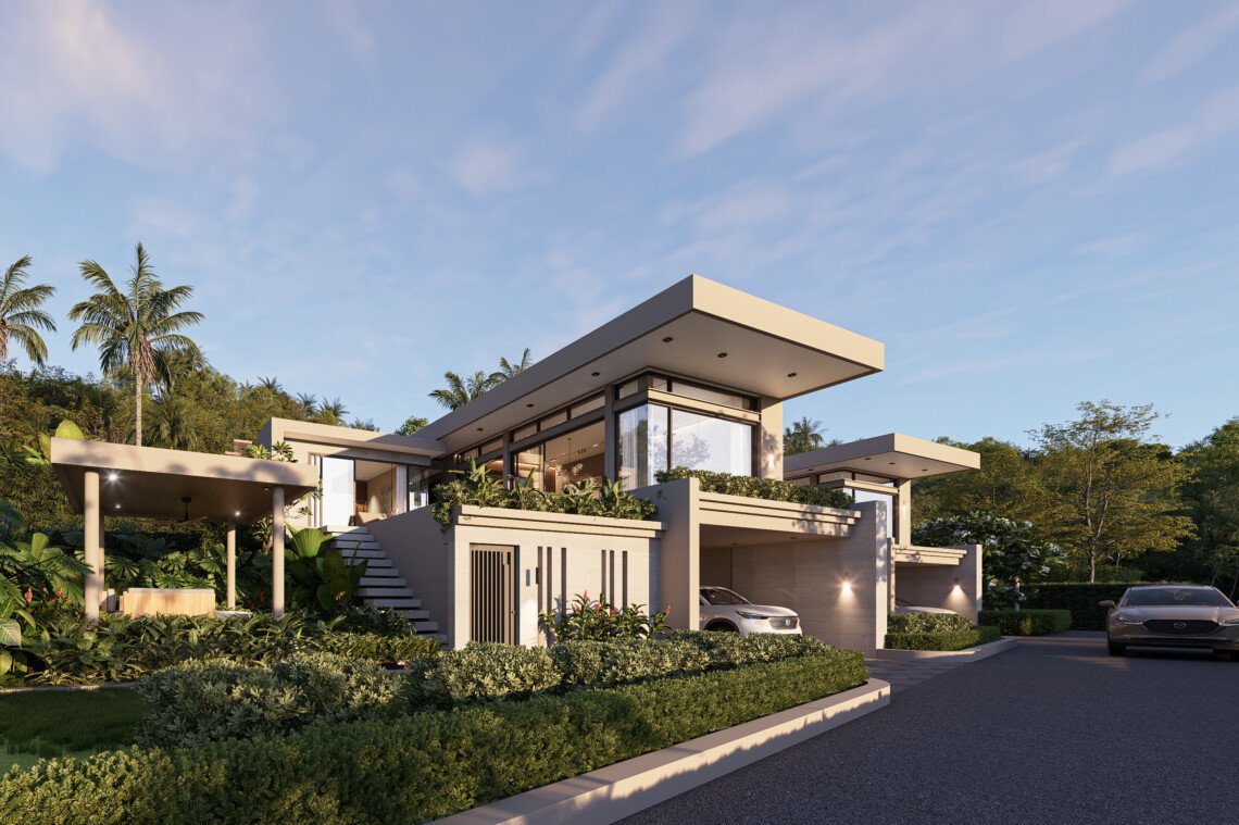 4-Bedroom Sunset Pool Villas for Sale in Lipa Noi, Koh Samui