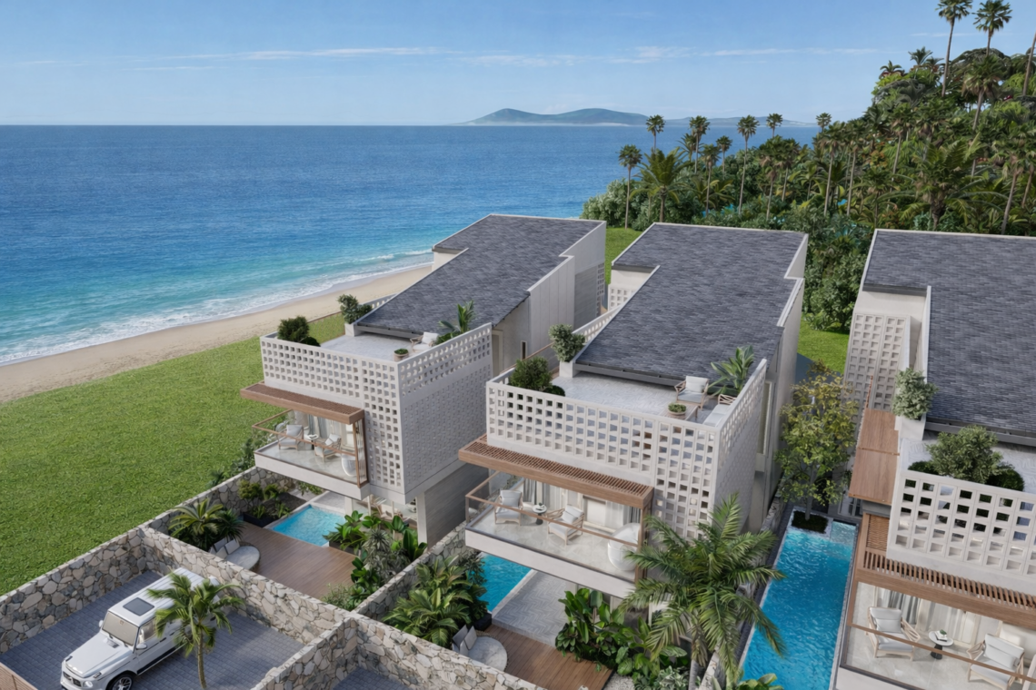 3 Bedroom Pool Villas in Laem Sor Beach, Koh Samui – For Sale