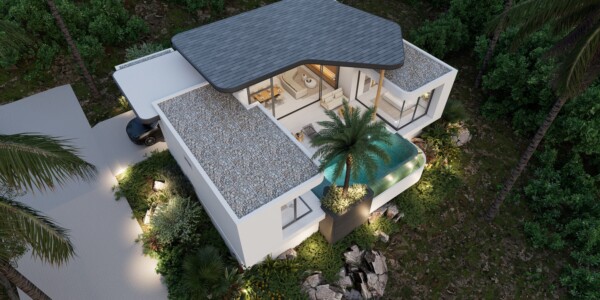 3 Bedroom Sea View Pool Villas for Sale in Plai Laem, Koh Samui