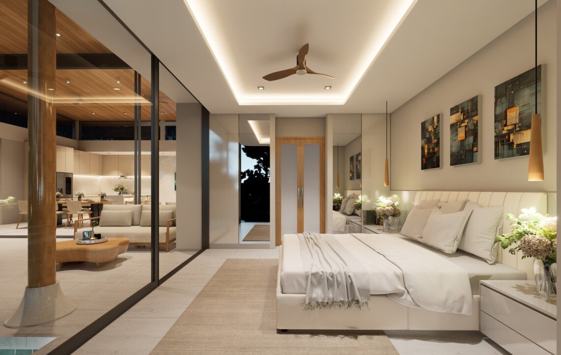 3 Bedroom Sea View Pool Villas for Sale in Plai Laem, Koh Samui