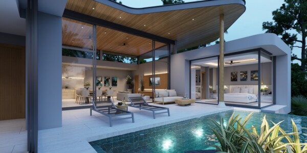 3 Bedroom Sea View Pool Villas for Sale in Plai Laem, Koh Samui