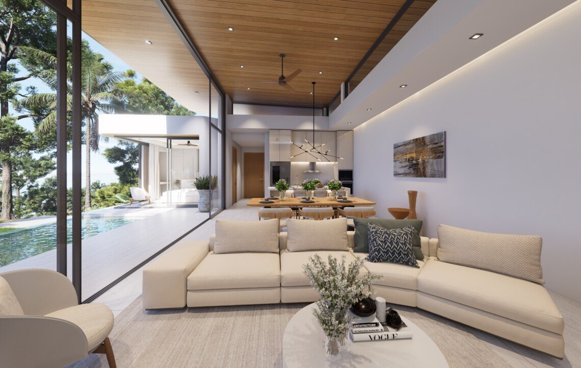 3 Bedroom Garden Pool Villas for Sale in Plai Laem, Koh Samui