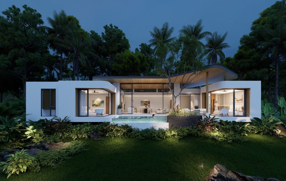 3 Bedroom Garden Pool Villas for Sale in Plai Laem, Koh Samui