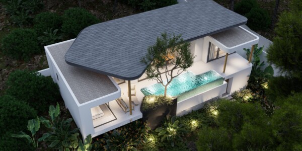 3 Bedroom Sea View Pool Villas for Sale in Plai Laem, Koh Samui