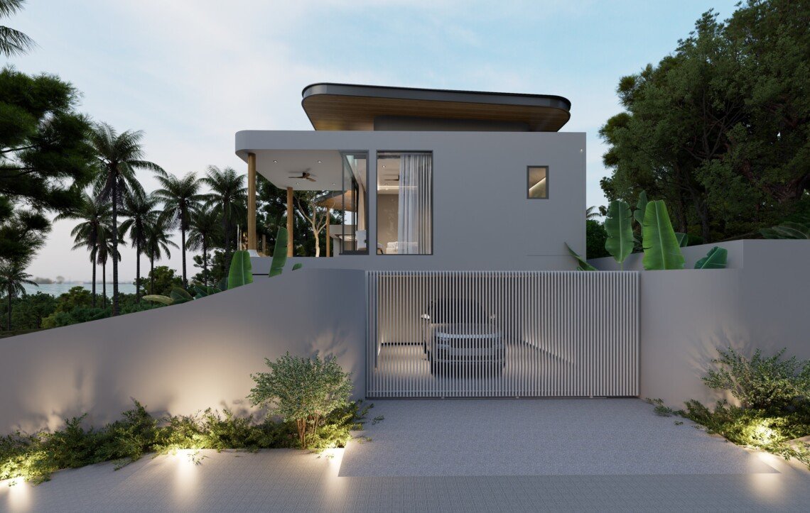 3 Bedroom Sea View Pool Villas for Sale in Plai Laem, Koh Samui