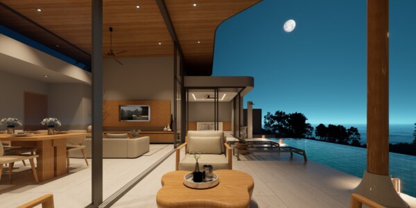 3 Bedroom Sea View Pool Villas for Sale in Plai Laem, Koh Samui