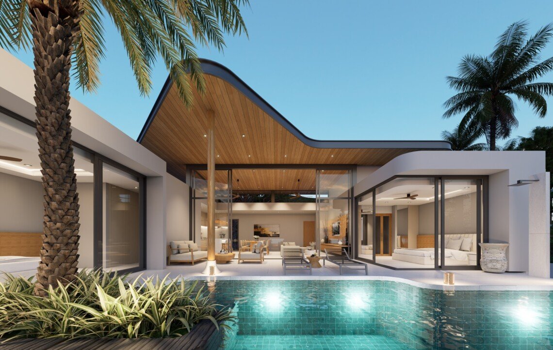 3 Bedroom Sea View Pool Villas for Sale in Plai Laem, Koh Samui