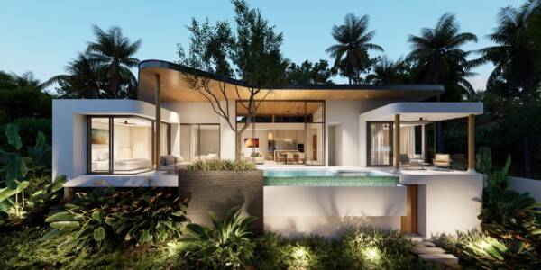3 Bedroom Sea View Pool Villas for Sale in Plai Laem, Koh Samui