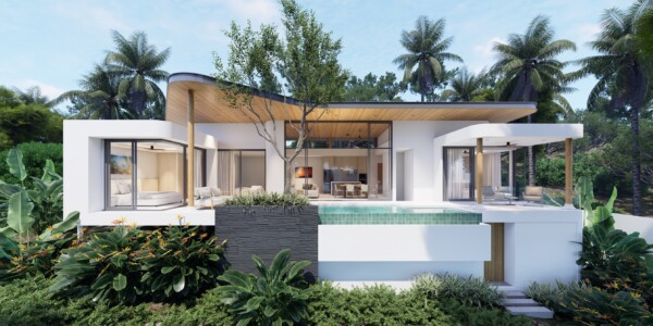 3 Bedroom Sea View Pool Villas for Sale in Plai Laem, Koh Samui