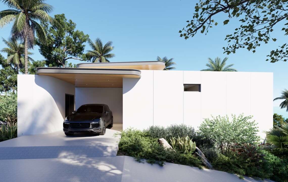 3 Bedroom Sea View Pool Villas for Sale in Plai Laem, Koh Samui