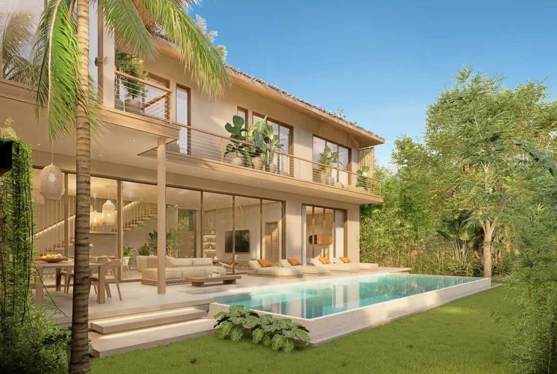 Five bedroom pool villa for sale in Maenam, Koh Samui — architectural rendering 03