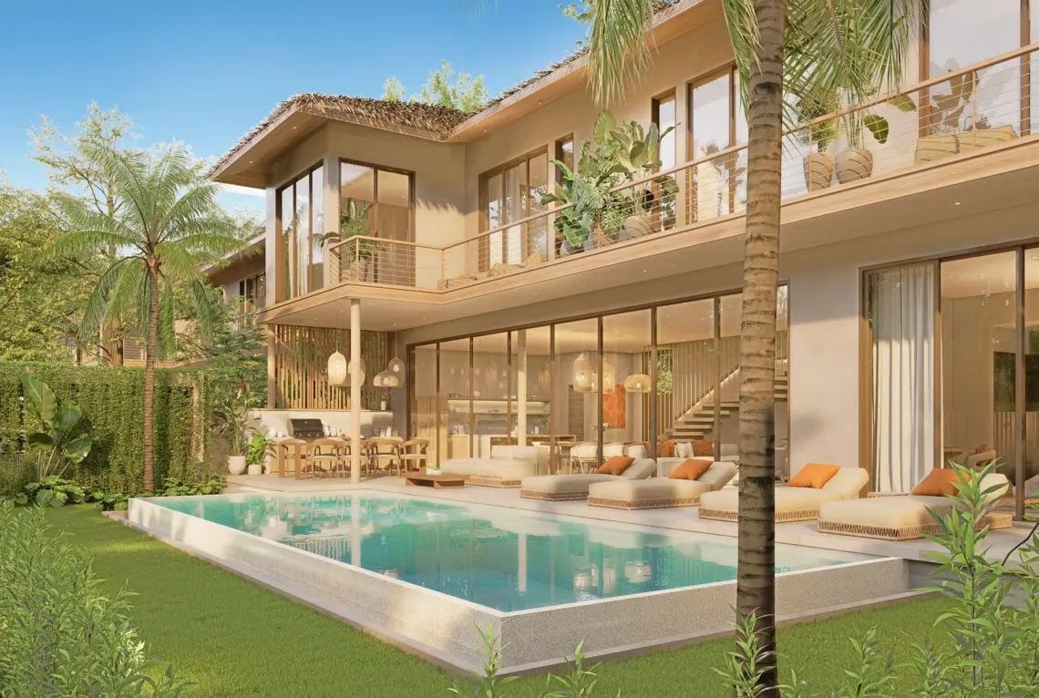 Five bedroom pool villa for sale in Maenam, Koh Samui — architectural rendering 04