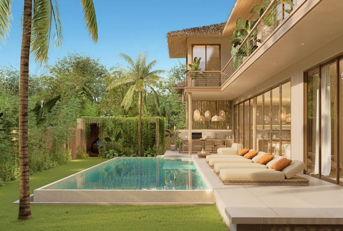 Five bedroom pool villa for sale in Maenam, Koh Samui — architectural rendering 05