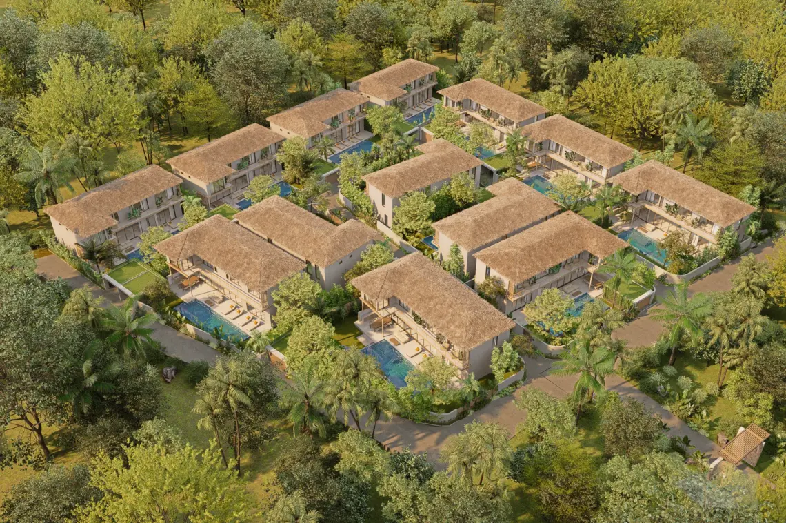 Luxury pool villa for sale in Maenam, Koh Samui — architectural rendering 08