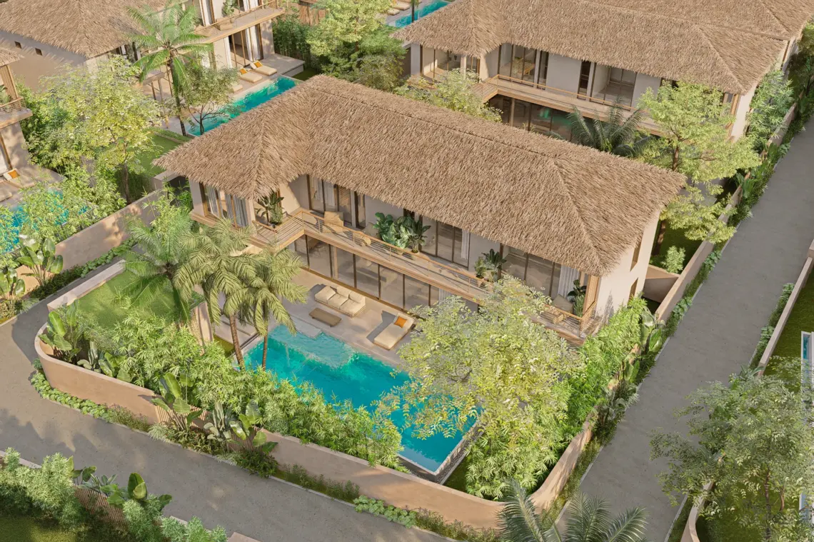Luxury pool villa for sale in Maenam, Koh Samui — architectural rendering 09