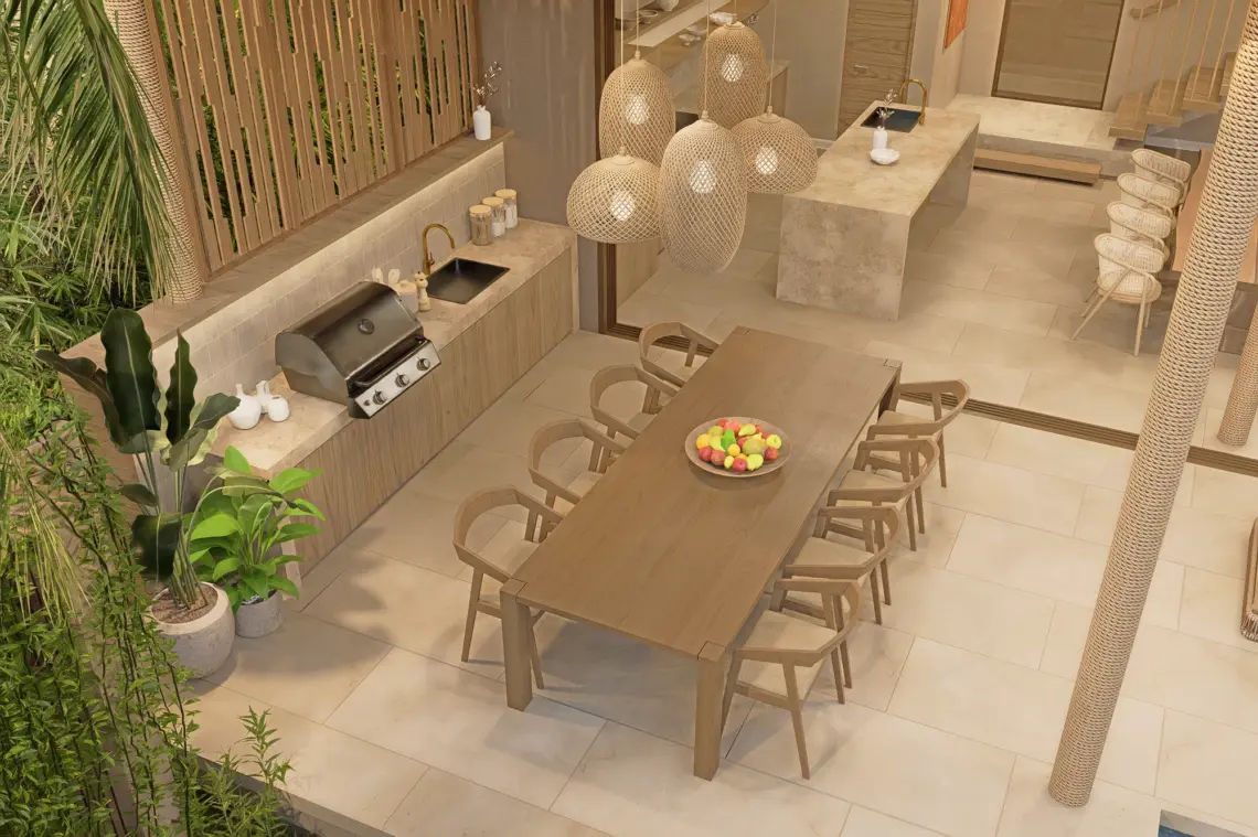 Luxury pool villa for sale in Maenam, Koh Samui — architectural rendering 28