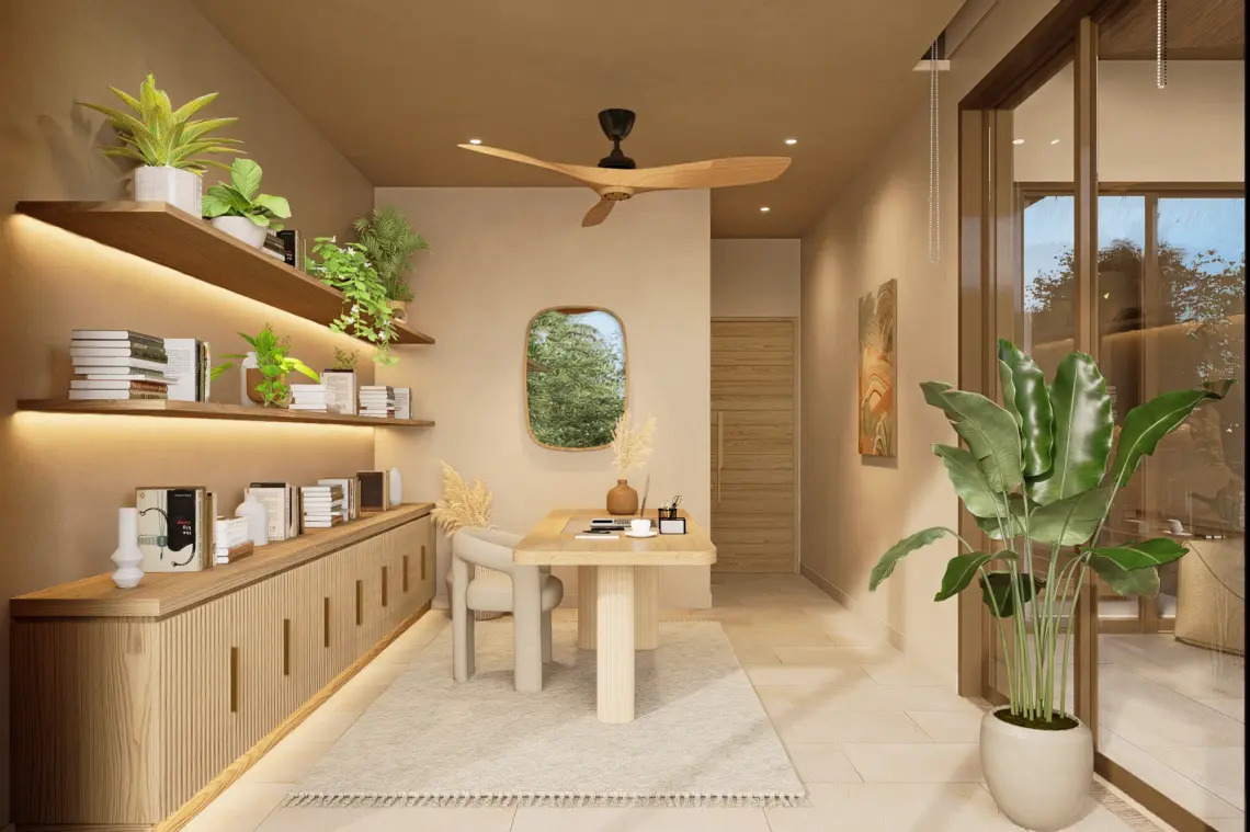 Luxury pool villa in Maenam Koh Samui — architectural rendering 51