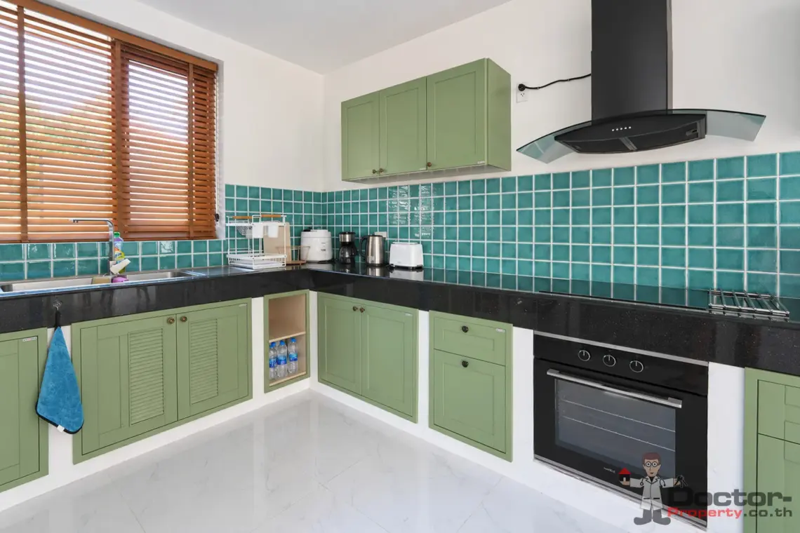 Kitchen worktops at the 4 bedroom pool villa in Plai Laem, Koh Samui