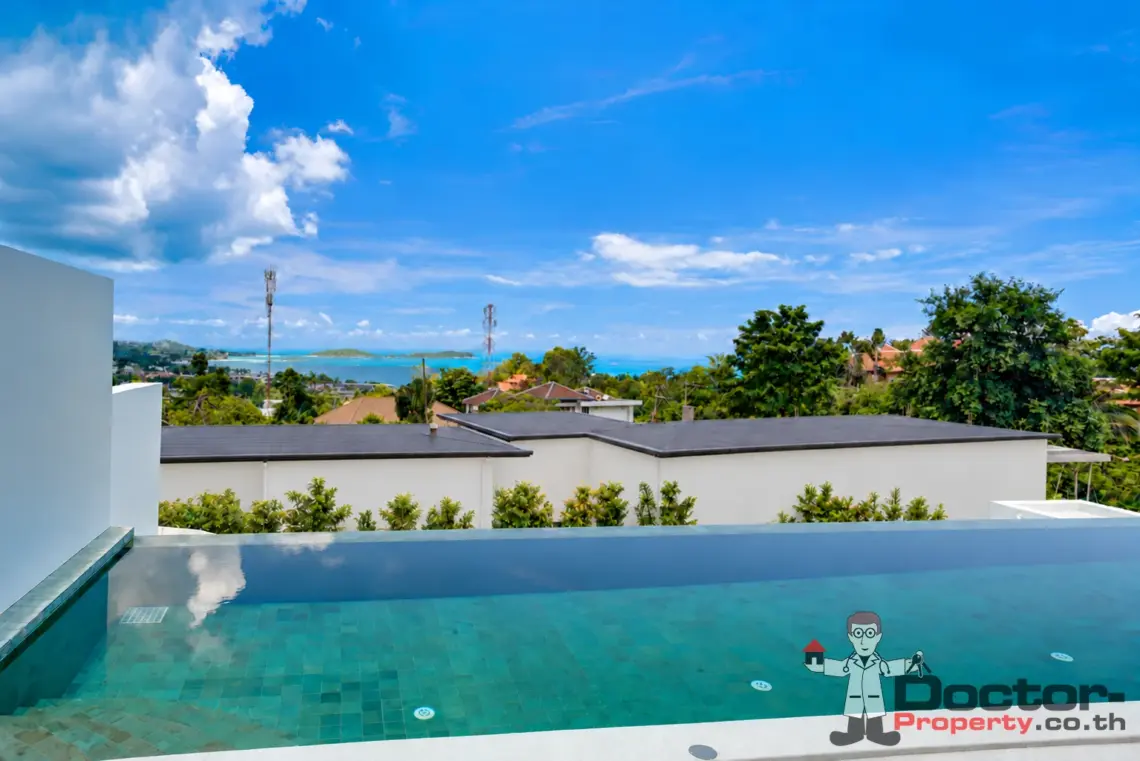 3 Bedroom Sea View Pool Villa in Chaweng Noi, Koh Samui
