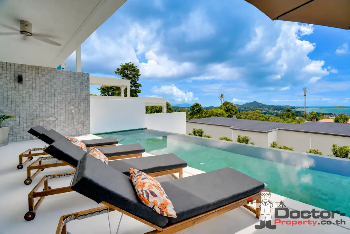 3 Bedroom Sea View Pool Villa in Chaweng Noi, Koh Samui