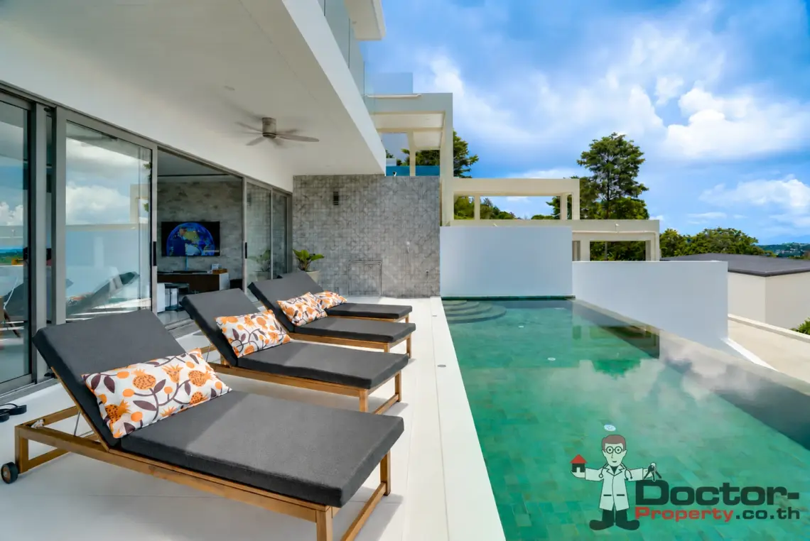 3 Bedroom Sea View Pool Villa in Chaweng Noi, Koh Samui