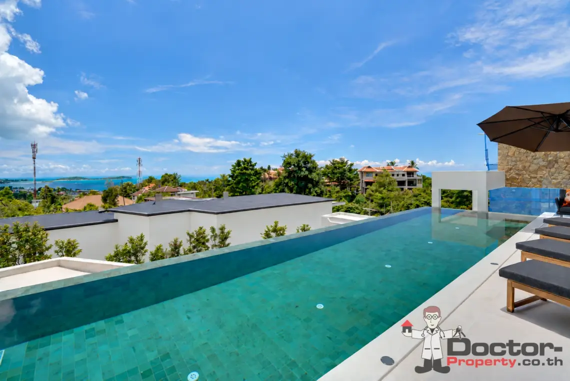 3 Bedroom Sea View Pool Villa in Chaweng Noi, Koh Samui